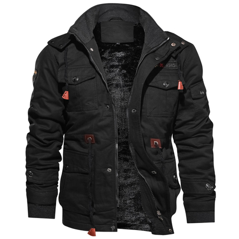 Men's Winter Jackets Fleece Warm Hooded Coats Military Tactical Jacket Parkas Thicken Thermal Windbreaker Brand Clothing 5XL ► Photo 1/6