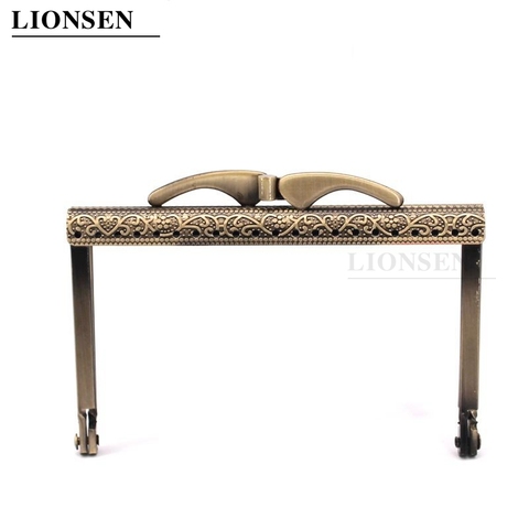 LIONSEN DIY10.5cm  Barge foot Metal Purse Frame Handle Kiss Clasp Lock for DIY Bag Sewing Craft Tailor Accessories ► Photo 1/4
