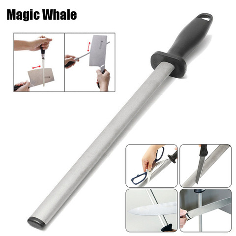 High Quality New Diamond Kitchen Knife Sharpening Rod Steel Sharpener Stone Tool ► Photo 1/6