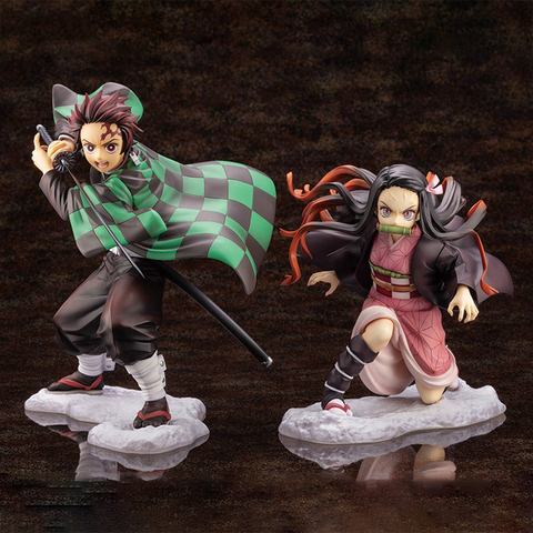 Demon Slayer Kimetsu no Yaiba Artfx J Nezuko Kamado Tanjiro Kamad PVC Action Figure Anime Figure Model Toys Collection Doll Gift ► Photo 1/6