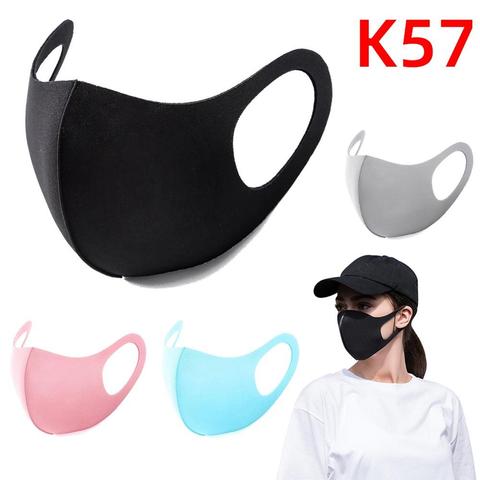 Sponge Face Mask Black Breathable Mouth Mask Reusable Anti Pollution Face Shield Wind Proof Mouth Cover Unisex Sponge Face Mask ► Photo 1/6