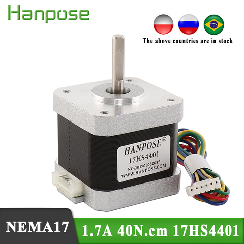 4-lead Nema17 Stepper Motor 42 motor NEMA 17 motor 42BYGH 1.7A (17HS4401) use for 3D printer and CNC ► Photo 1/6