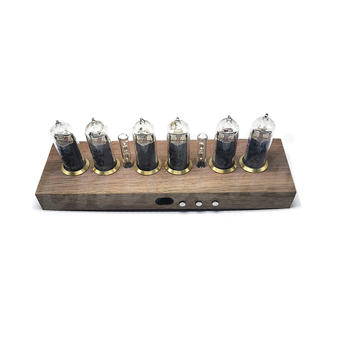 IN14 glow tube electronic tube clock boyfriend girlfriend exquisite Walnut, beech wood Classical IN-14 DIY ► Photo 1/6