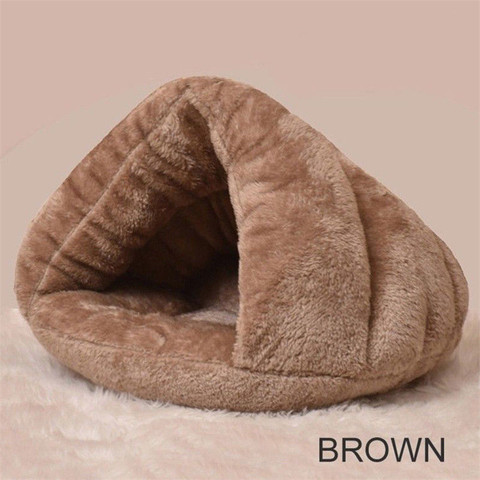 Pet Dog Cat Cave Igloo Cages Bed Basket House Kitten Soft Cozy Indoor Cushion Kennel Cages ► Photo 1/6