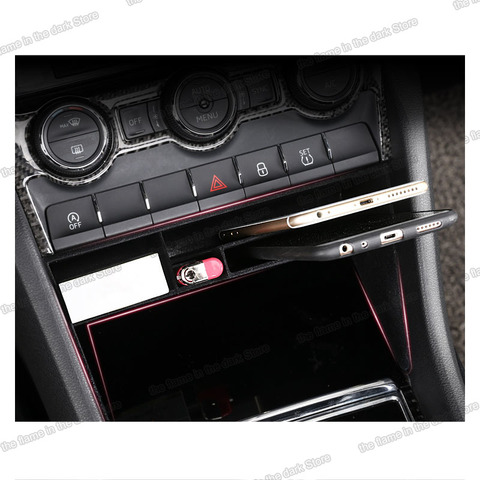 Lsrtw2017 for Skoda Kodiaq Karoq Gt Car Central Control Storage Plate Trims Interior Mouldings Accessories 2016-2022 Styling ► Photo 1/4