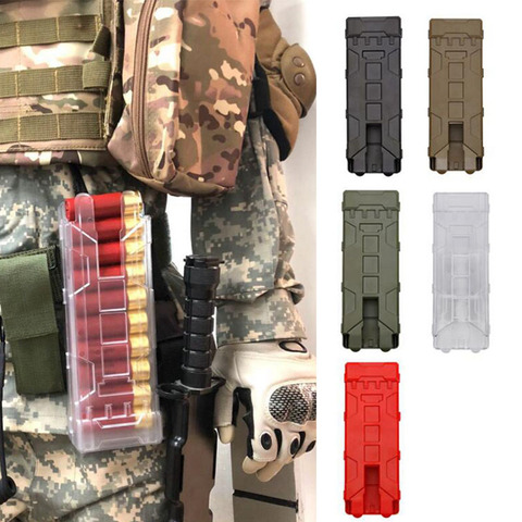 Tactical Shotgun Ammo Bag 10 Rounds Reload Holder Molle Mag Pouch for 12 Gauge Magazine Ammo Cartridge Holder Magazine Box ► Photo 1/6