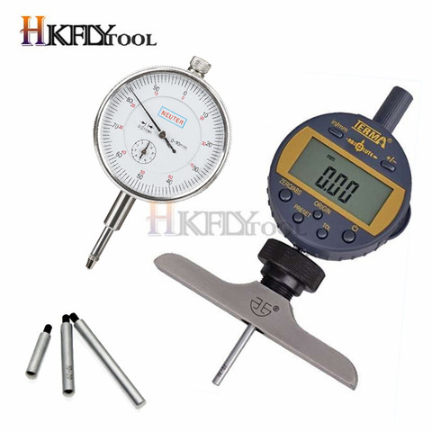 Dial Indicator Holder with Dial Indicator Depth Point  Indicator with Lug Back 0-12.7mm Digital Micrometre Measuring Instrument ► Photo 1/6