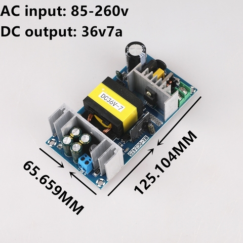 AC 100-240V to DC 36V 7A  switching power supply module AC-DC ► Photo 1/1