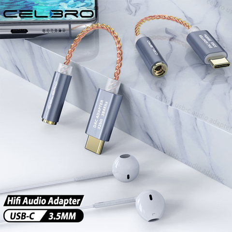 Cheap KEYSION HIFI DAC Earphone Amplifier USB Type C To 3.5mm Headphone  Jack Audio Adapter AUX Converter