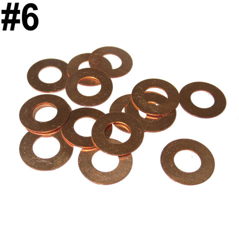 10Pcs DIY Folding Knife Washers Folding Knives Screws Folding Brass Folding Knife Accessories OD:12.7mm  ID:6.35mm THK:0.38mm ► Photo 1/4