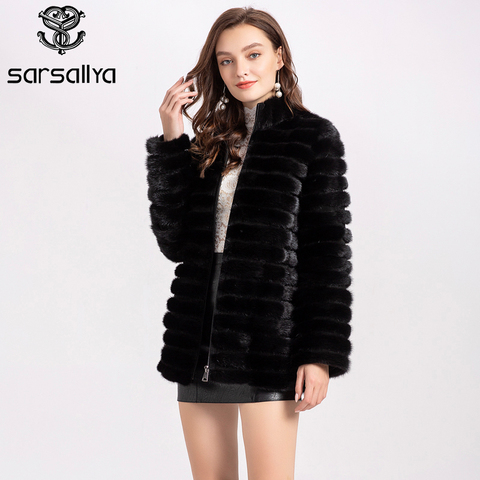 Natural Mink Coats Women Winter Real Fur Mink Jacket Female Genuine Fur Coat Hooded Black Fashion Luxury Clothes Ladies 2022 New ► Photo 1/6