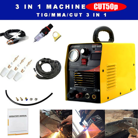 CUT50P Pilot Arc CNC Plasma Cutter & Accessoires 1-15mm 50A DC Inverter Air Plasma Cutting Machine 110/220v ► Photo 1/6