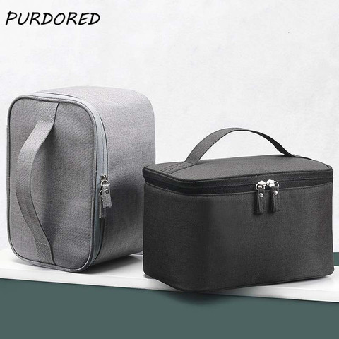 PURDORED 1 Pc Large Cosmetic Bag for Men Travel Oxford Waterproof Makeup Bag Organizer Case Make Up Wash Toiletry Bag Neceser ► Photo 1/6