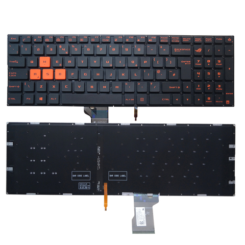 OVY LA TR UK laptop keyboard for ASUS GL502 GL502V GL502VT GL502VS GL502VM GL502VY with Backlit 0KNB0-662PLA00 0KN0-TD1LA13 ► Photo 1/6