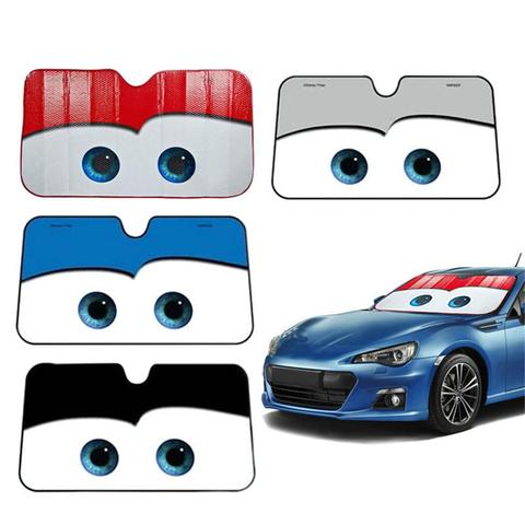 Car Windshield Sunshade Cartoon Window Foils 5 Colors Eye P ixar Heated Windshield Sunshade 130x70cm Car Solar Protect ► Photo 1/6