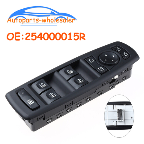 New 254000015R Window Mirror Master Switch For Renault Fluence 2008-2016 7700817337 25400000 809610006R car accessories ► Photo 1/6