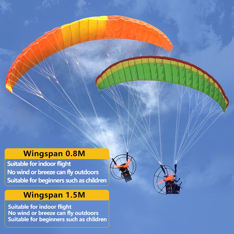 Electric Remote Control RC Paraglider Paragliding mini wireless parachute 81cm 1.5M can complete stunts easy to fly ► Photo 1/6