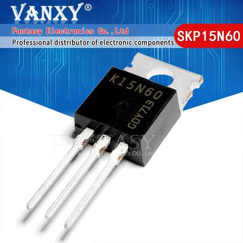 5pcs SKP15N60 TO-220 K15N60 TO220 15N60 IGBT 600V ► Photo 1/2