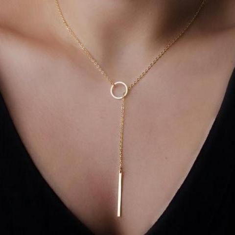 European and American trade extreme simplicity simple metal short necklace jewelry for women  free shipping ► Photo 1/6