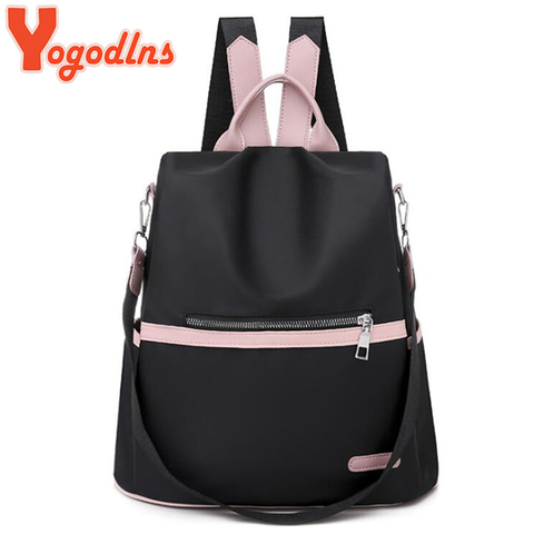 Yogodlns Anti-theft Oxford Women Backpack Waterproof Daypack for Girls High Quality Simple Travel Knapsacks School Shoulder Bags ► Photo 1/6