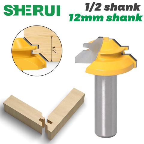 Small Lock Miter Router Bit - 45 Degree - 1/2