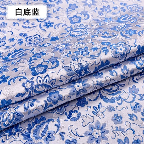 Satin Jacquard Pattern Fabrics Imitation silk Brocade Sewing Cheongsam Kimono Dress Patchwork Designer Material ► Photo 1/6