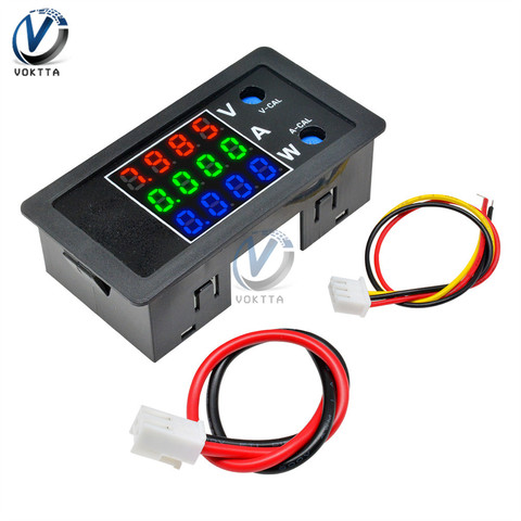 DC 0-100V 10A 1000W Digital Watt Meter DC Power Meter Energy Monitor Voltage Current Tester Analyzer 8V 12V 24V LCD ► Photo 1/6