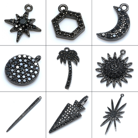 Charms Pendants Accessories for Bracelet Earrings Jewelry Making Tree Moon Star Moon Round Charms Jewelry Findings ► Photo 1/6