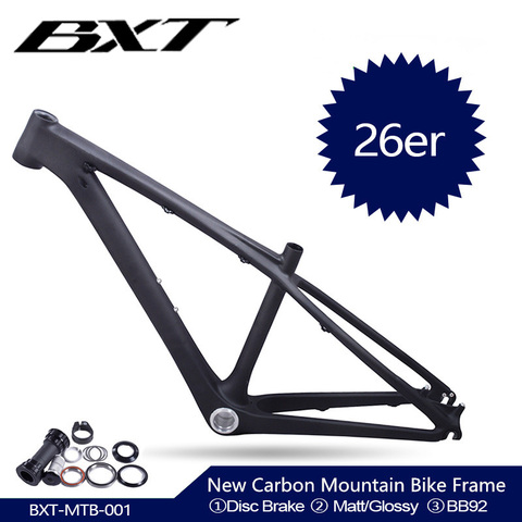 2022 new BXT Chinese carbon frames 14inch 26 carbon mountain bike frameset super light kids carbon mtb frame 26er  bicycle frame ► Photo 1/6