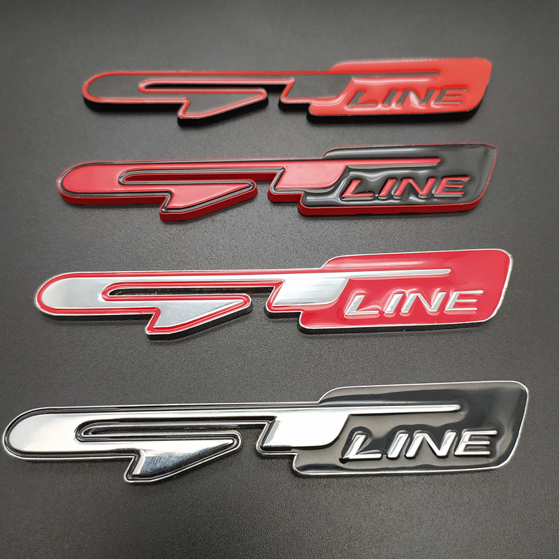 Car Styling 3d Metal Gt Line Emblem Car Trunk Rear Decoration Sticker For Kia Forte Ceed Stinger Shuma Rio Sportage Soul Cerato Price History Review Aliexpress Seller Eyena