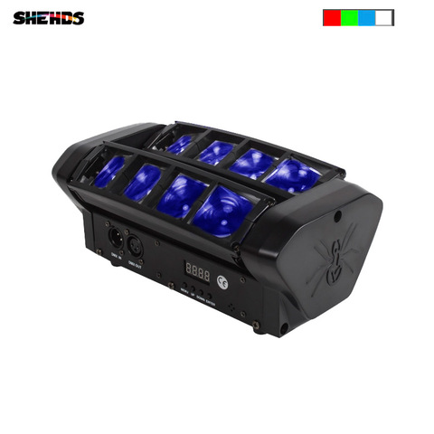 SHEHDS Mini LED Spider Light 8x6W RGBW Bar Beam Moving Head Lights For DJ Disco Party Music Profession Stage Lighting Effect ► Photo 1/6