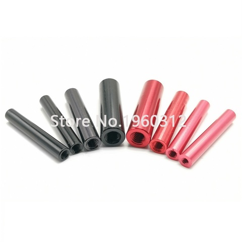 5-10pcs.M2 m2.5 m3 m4 Black or Red round aluminum standoff Column rods Round Aluminum Spacer for RC multirotors ► Photo 1/3