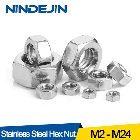 Hexagon Hex Nuts Metric DIN934 M2 M2.5 M3 M4 M5 M6 M8 M10 M12 M14 M16 M18 M20 M22 M24 Carbon Steel Stainless Steel Hex Nuts ► Photo 1/6