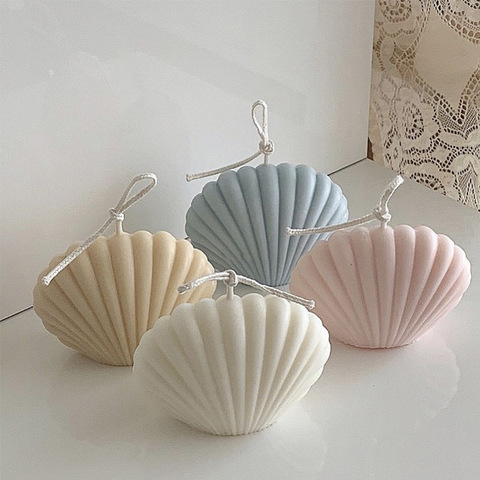 Shell Candle Home Decoration Shooting Background Props  Birthday Decoration Soy Wax Scented Candles ► Photo 1/6