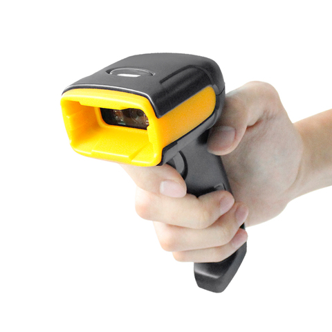 HZTZ Wireless QR Barcode Scanner Portable Bar Code Reader 2.4G QR Scanners With Storage mode ► Photo 1/6