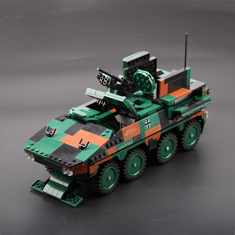 The Military Technic Weapon XB06043 Army Theme GTK Boxer Armored Tank Building Blocks WW2 Model MOC With Figures Bricks Toys ► Photo 1/6