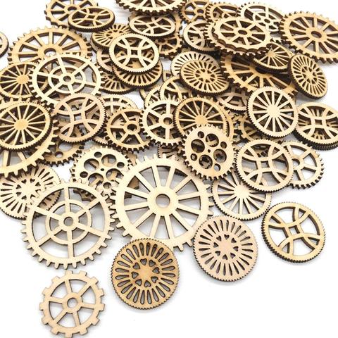 150Pcs Wooden Blank Gear Wheel DIY Painting Art Craft Wall Hanging Ornament Wall Hanging Ornament Wall Hanging Ornament Wall Han ► Photo 1/6