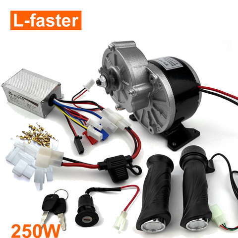 24V 250W Electric Motor Kit Unitemotor + Motor Controller + E-bike Throttle Electric Bike Motor Kit Electric Scooter Motor ► Photo 1/6