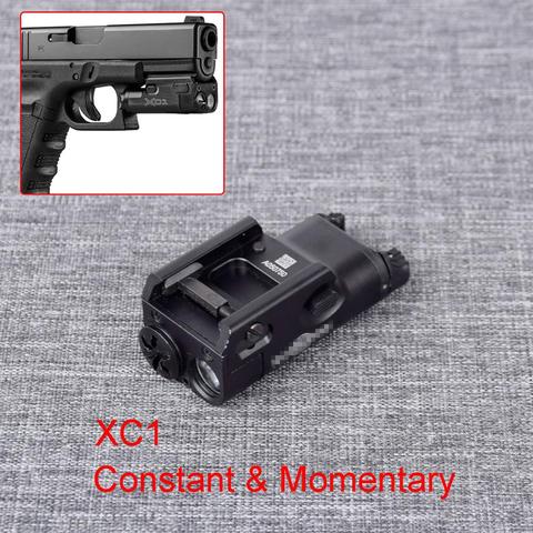Tactical Weapon Light XC1 MINI Scout LED Flashlight For Pistol Airsoft GLOCK 17 18C 19 For Hunting Handgun Light ► Photo 1/6