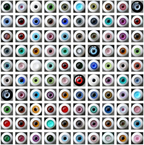 [wamami] Mystery Wholesale 8mm 10mm 12mm 14mm 16mm 18mm 20mm 22mm 24mm Random Multicolour Glass Eyes Eyeball BJD Doll Dollfie ► Photo 1/6