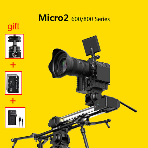 Zeapon Micro 2 E600 E800 ultra silent Motorized Camera Rail Slider Double Distance Track Slider for DSLR Camera ► Photo 1/6
