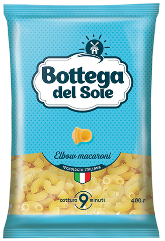 «Bottega del Sole», макаронные изделия «Рожки», 400 г ► Photo 1/1