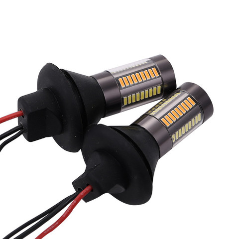 66LED DRL ba15s 1156 BA15S 1156 Daytime Running Light Turn Signal Dual Mode External Lights  BAU15S T20 7440 light Error Free ► Photo 1/6