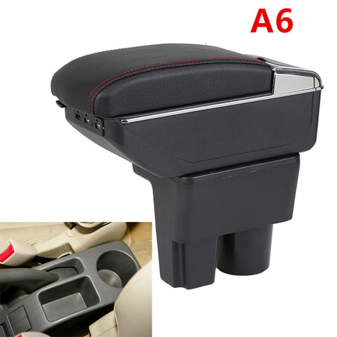 Leather Car Interior Parts Center Console Armrest Box for Suzuki Liana A6 Armrests with USB Free Shipping ► Photo 1/6