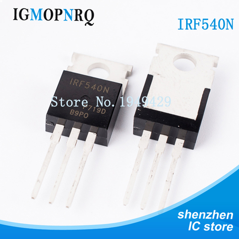 10PCS/lot IRF540N TO-220 IRF540NPBF IRF540 MOSFET MOSFT 100V 33A 44mOhm 47.3nC New original ► Photo 1/2
