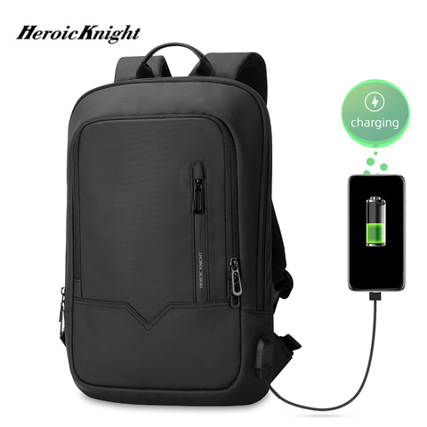 Heroic Knight Men Multifunctional Backpack Waterproof 14inch Laptop Bag High Capacity Bag for School Business Man Travel Pack ► Photo 1/6