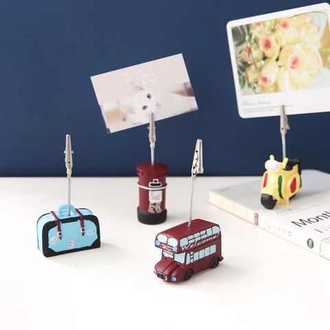 Vintage Resin Paper Message Card Memo Clip Wedding Party Photo Stand  Holder Desk Decorative Gadget Stationery ► Photo 1/6