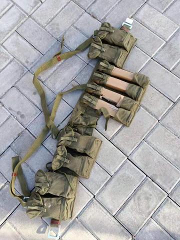 VIETNAM WAR CHINESE TYPE 63 POUCH CHEST-RIG BANDOLIER MAG AMMO OLD HIGH QUALITY MILITARY EQUIPMENT ORIGINAL WAR COLLECTION ► Photo 1/6