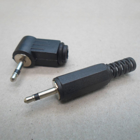 5Pcs 2.5mm mono audio plug 2.5 wire type headphone plug connector 2-pole plug Connectors ► Photo 1/3