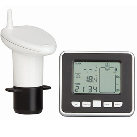 TS-FT002 Ultrasonic Water Tank Level Meter Liquid Depth Level Meter Sensor with Temperature Display Water Level Gauge Time Alarm ► Photo 1/6